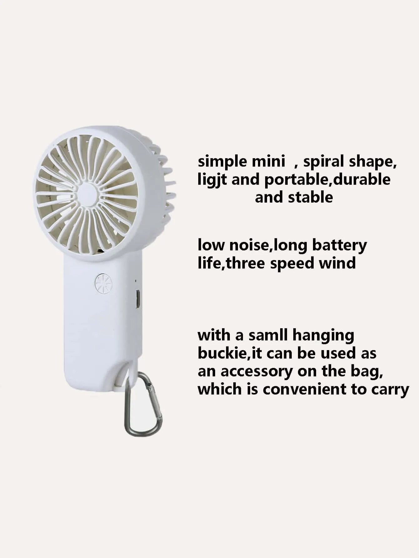 1pc Electric Hand Fan