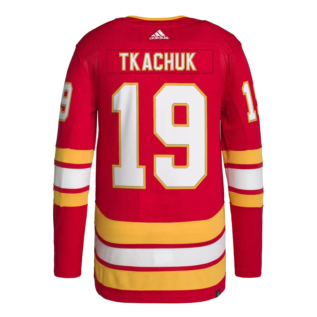 adidas - Men's Calgary Flames Matthew Tkachuk Home Authentic Jersey (H56836)