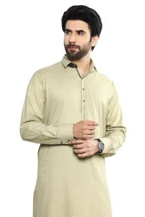 Beige Wash & Wear Shalwar Kameez