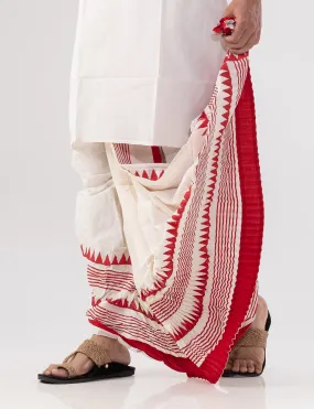 Bengali Cotton Dhoti- Ready to wear