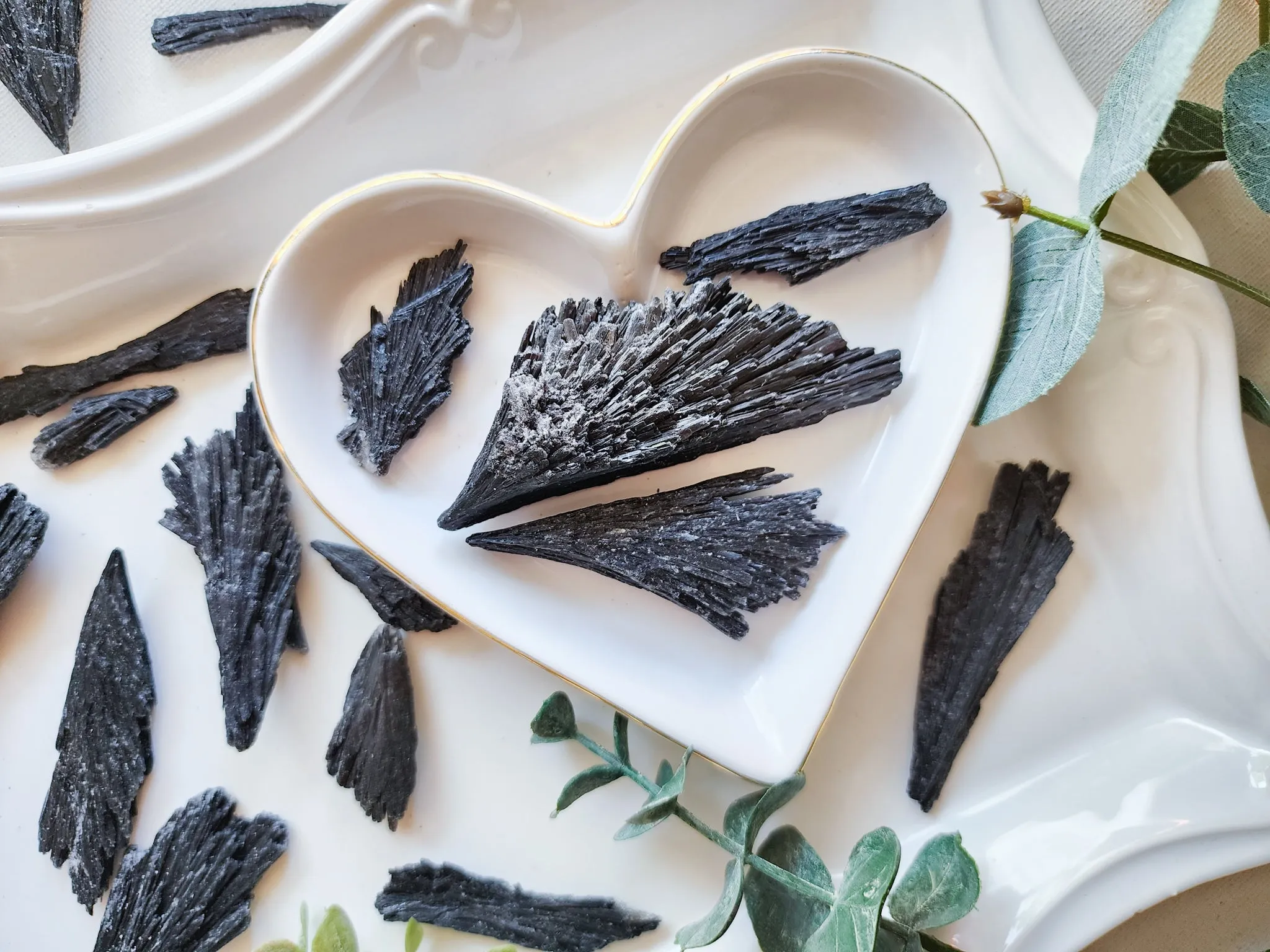 Black Kyanite Fan Blades