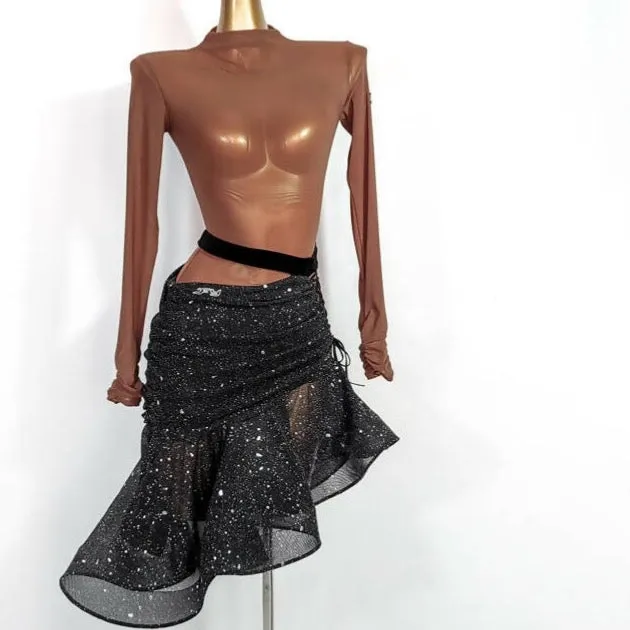 Brown Sugar Latin Dance Wear for Practice | ADL107