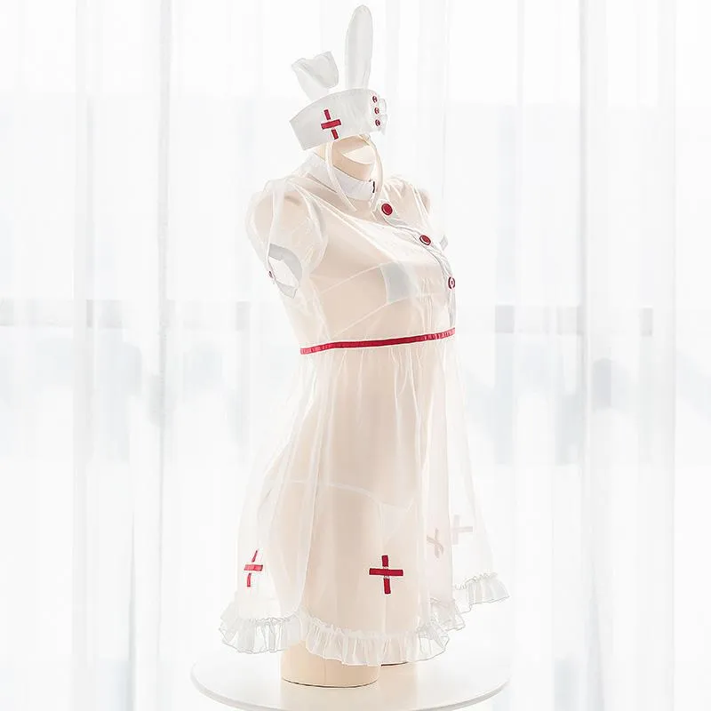 Bunny Transparent Nurse Uniform SD01490