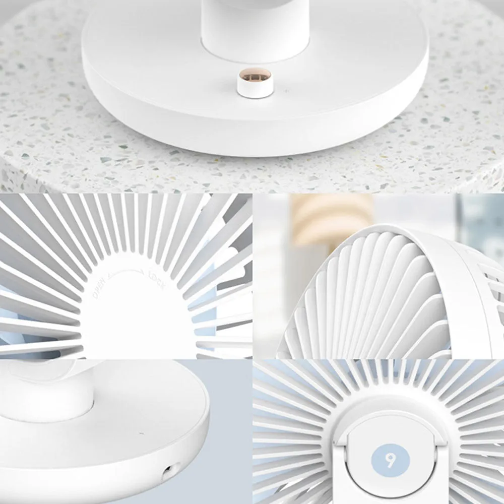 Creative Shaking Head Charging Desktop Fan