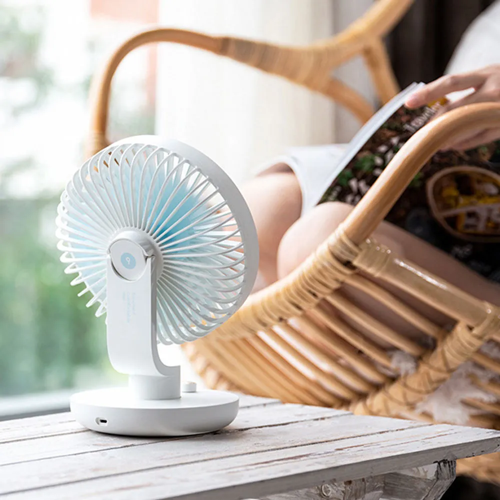 Creative Shaking Head Charging Desktop Fan