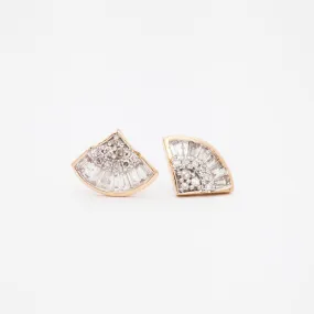 Deco Baguette Fan Studs