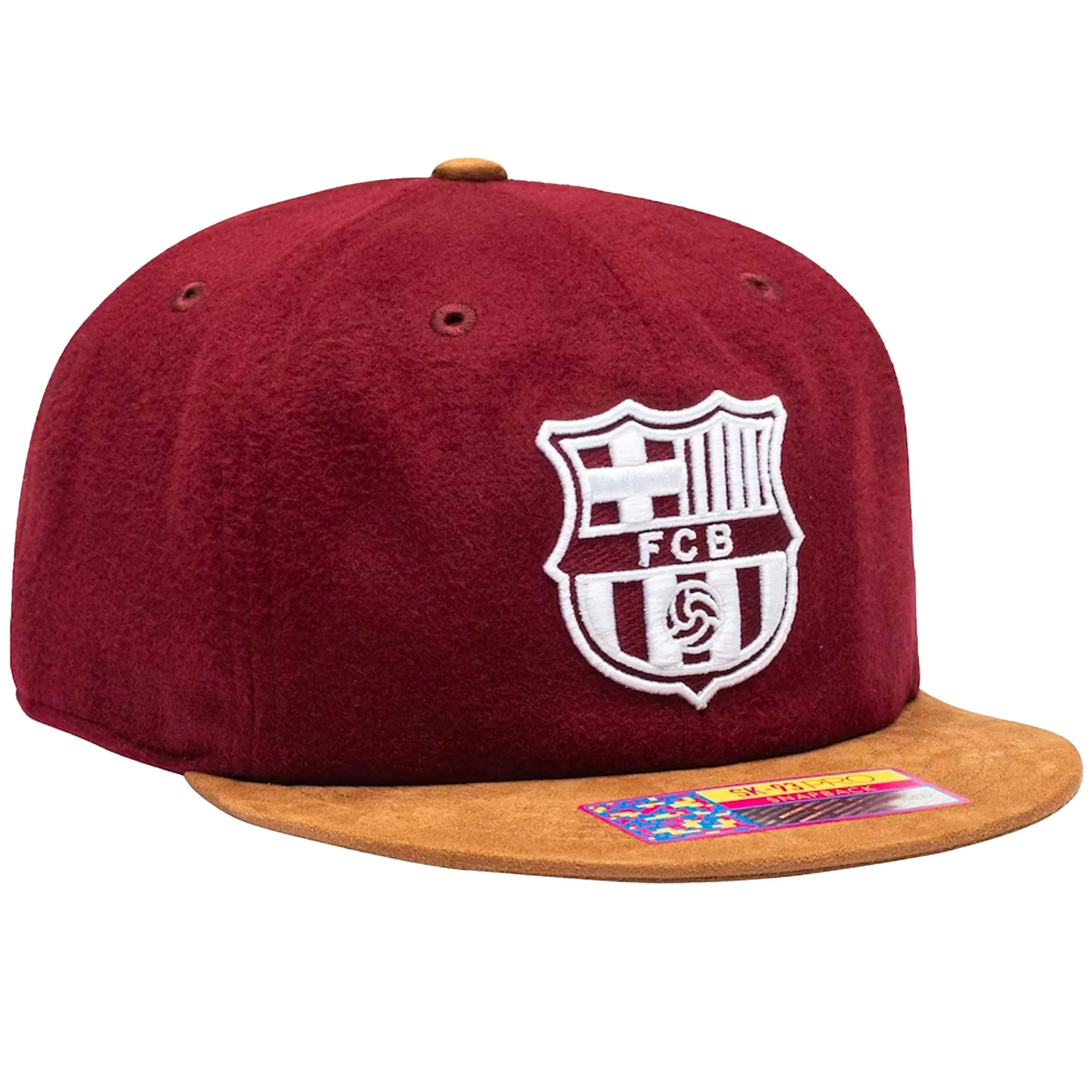 Fan Ink FC Barcelona Snapback Hat Burgundy