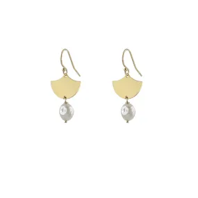 Fan Pearl Earrings