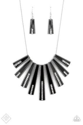 FAN-tastically Deco - Black Necklace