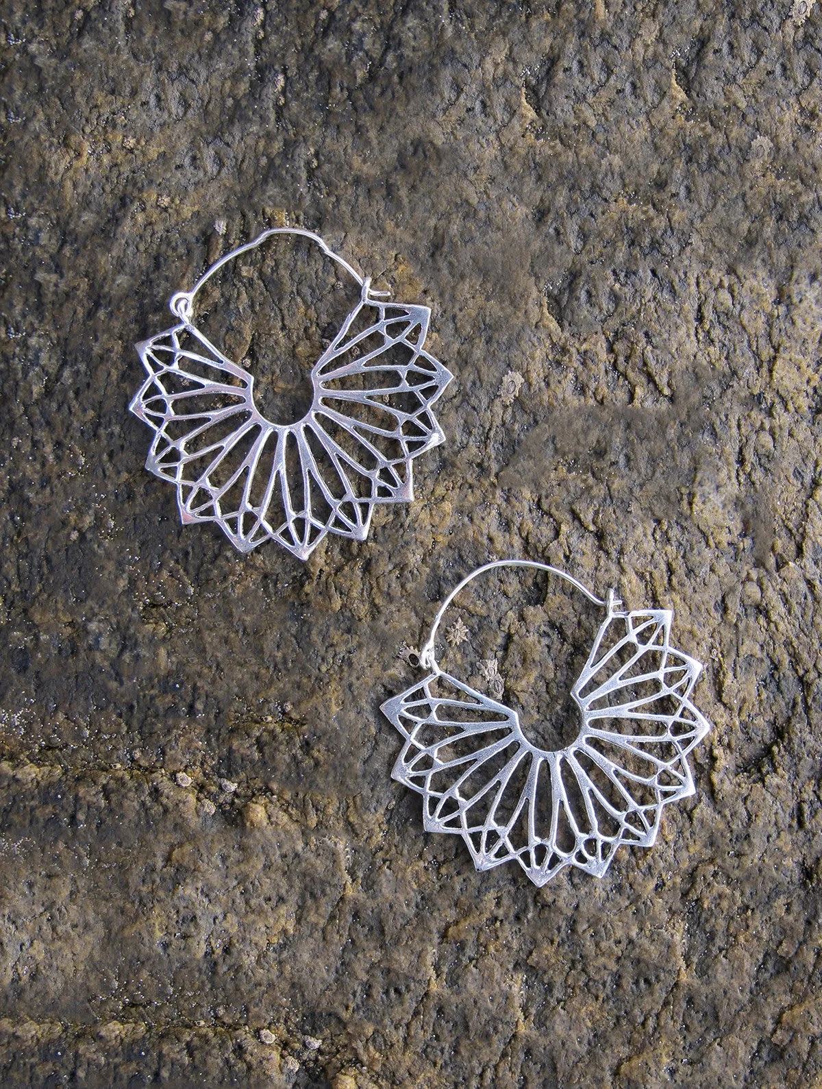 Geo Fan Earrings