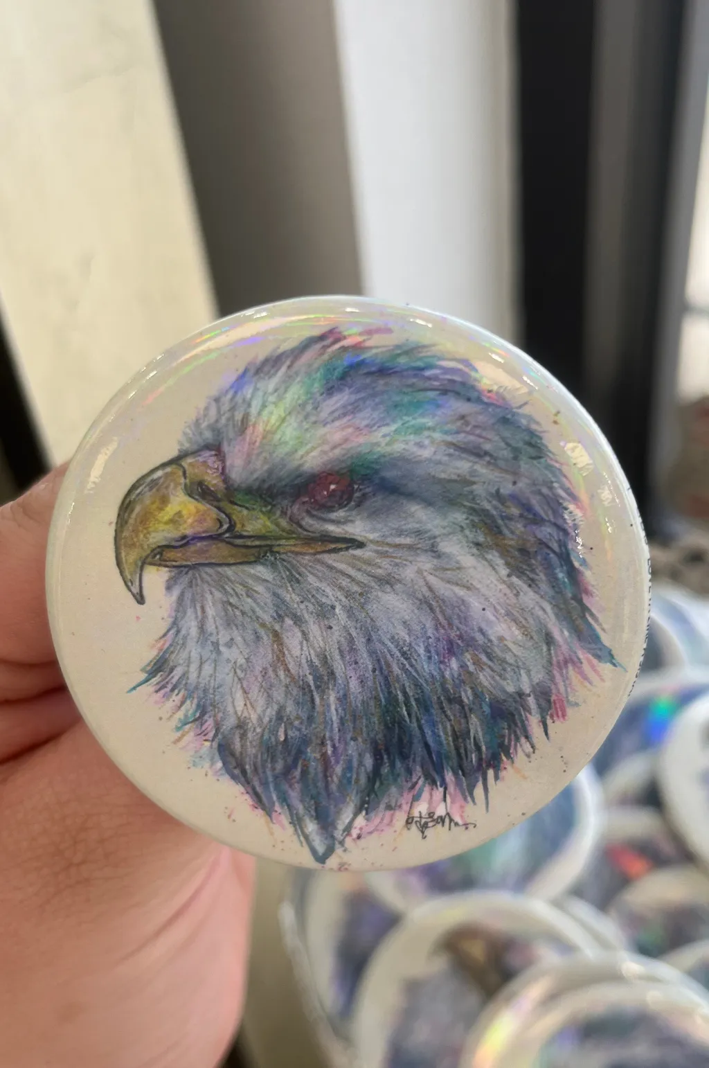 Go Eagles Fan Button