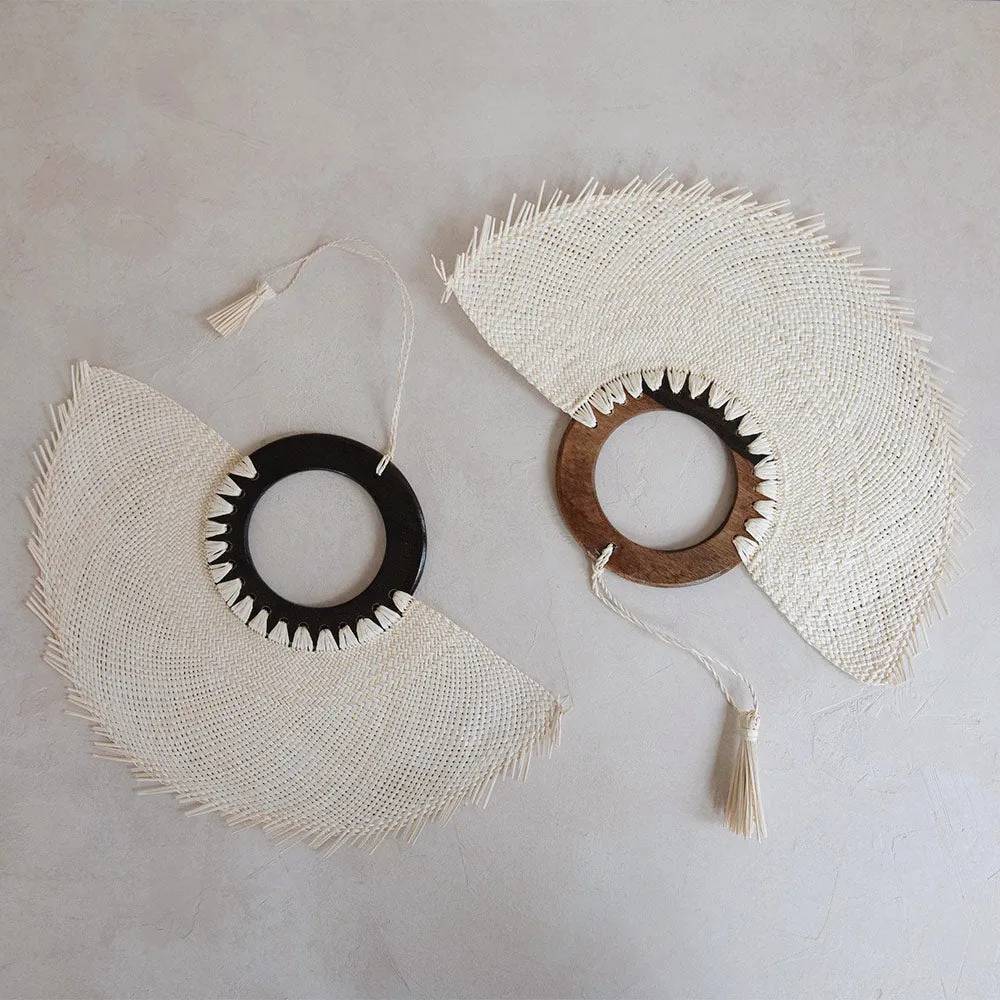 Handwoven Palm Leaf Fan