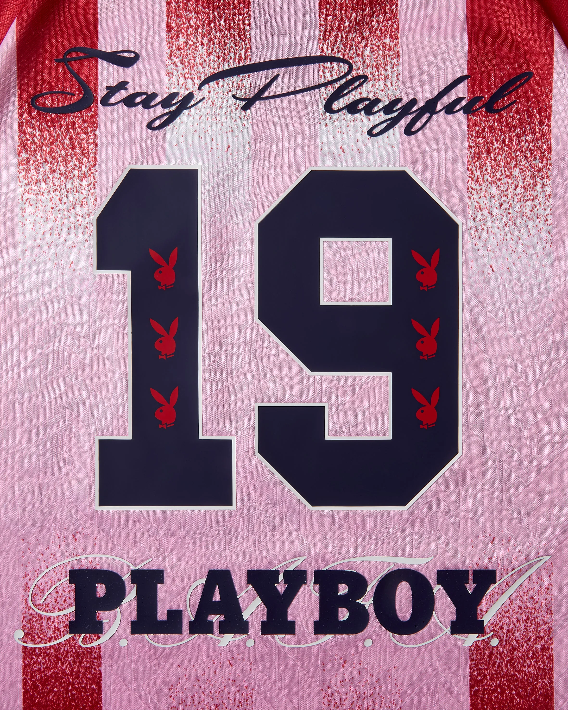 PLAYBOY FOOTBALL TEE STRIPES