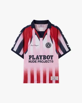 PLAYBOY FOOTBALL TEE STRIPES