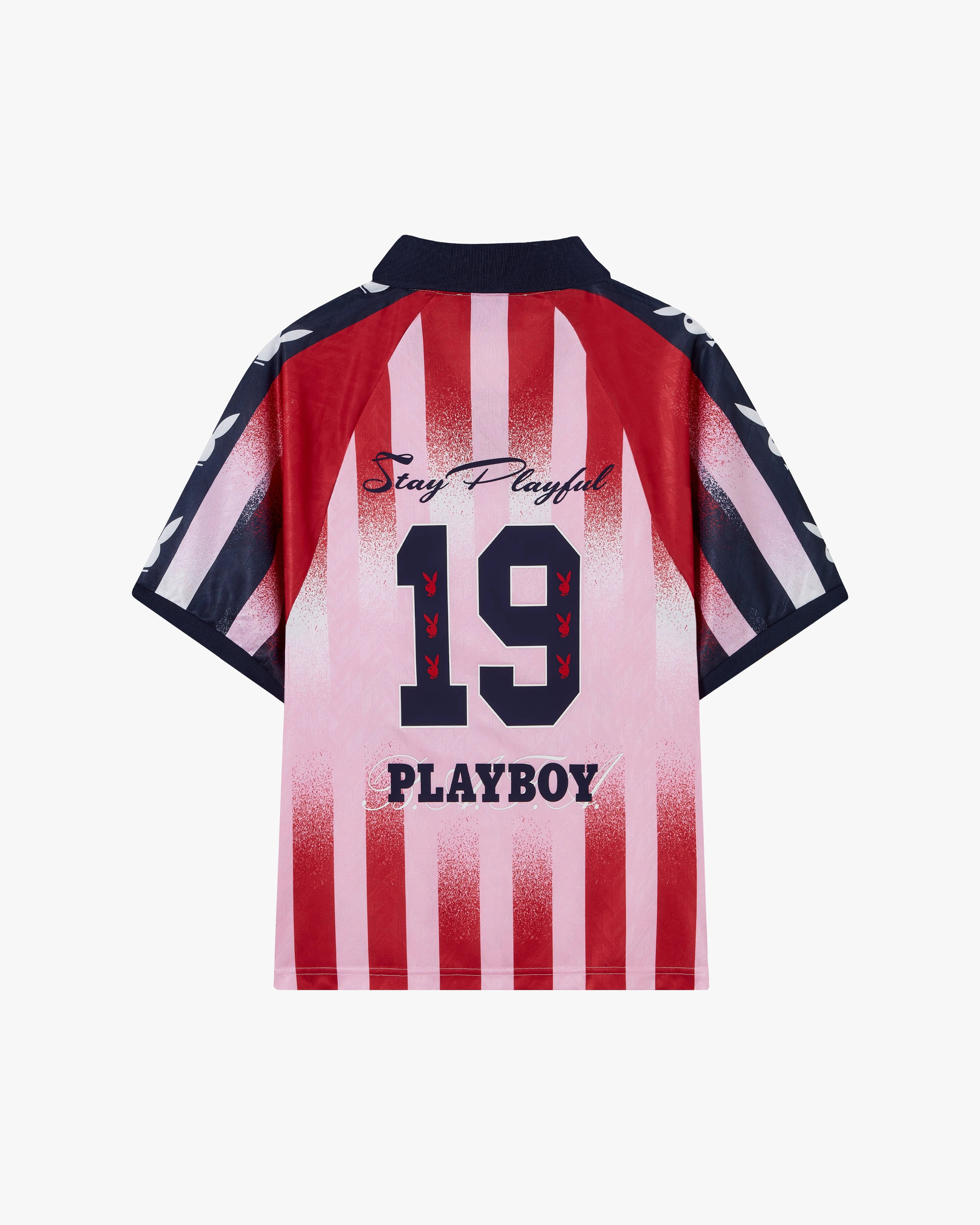 PLAYBOY FOOTBALL TEE STRIPES