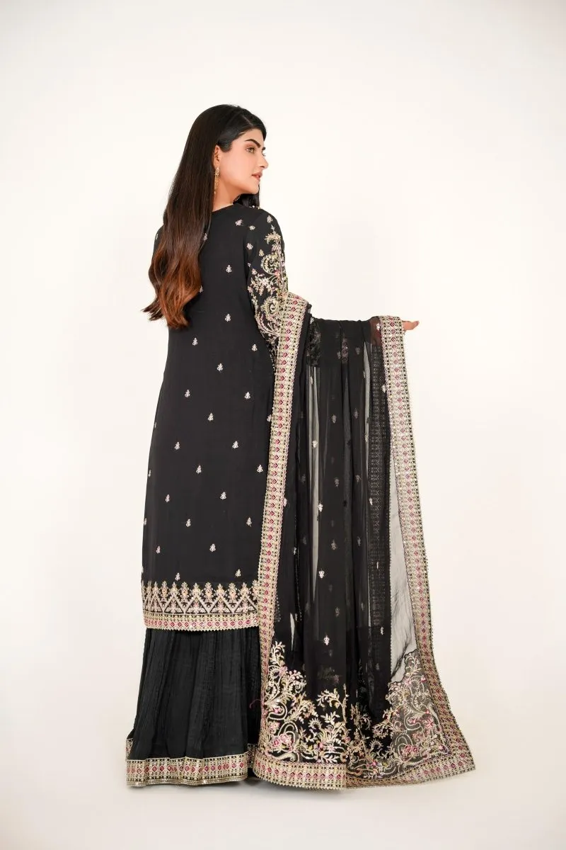 Sajni Embellished Chiffon Wedding Wear SAJ12