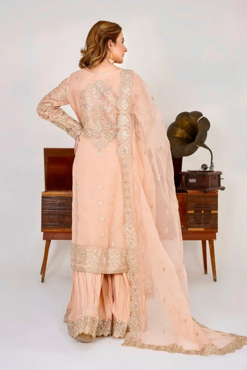 Sajni Embellished Organza Pakistani Wedding Wear SAJ03