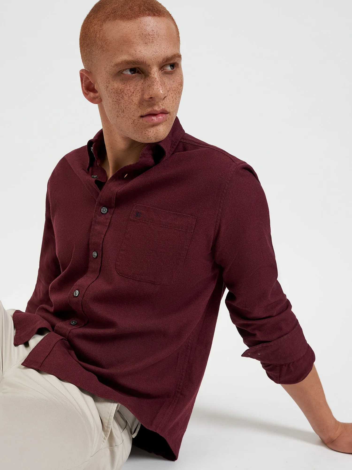 Uniform Flannel Shirt - Merlot