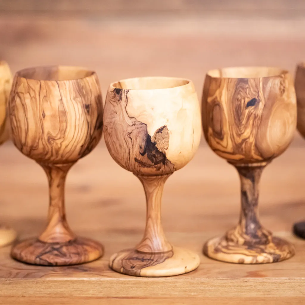 Wooden Cup with stem