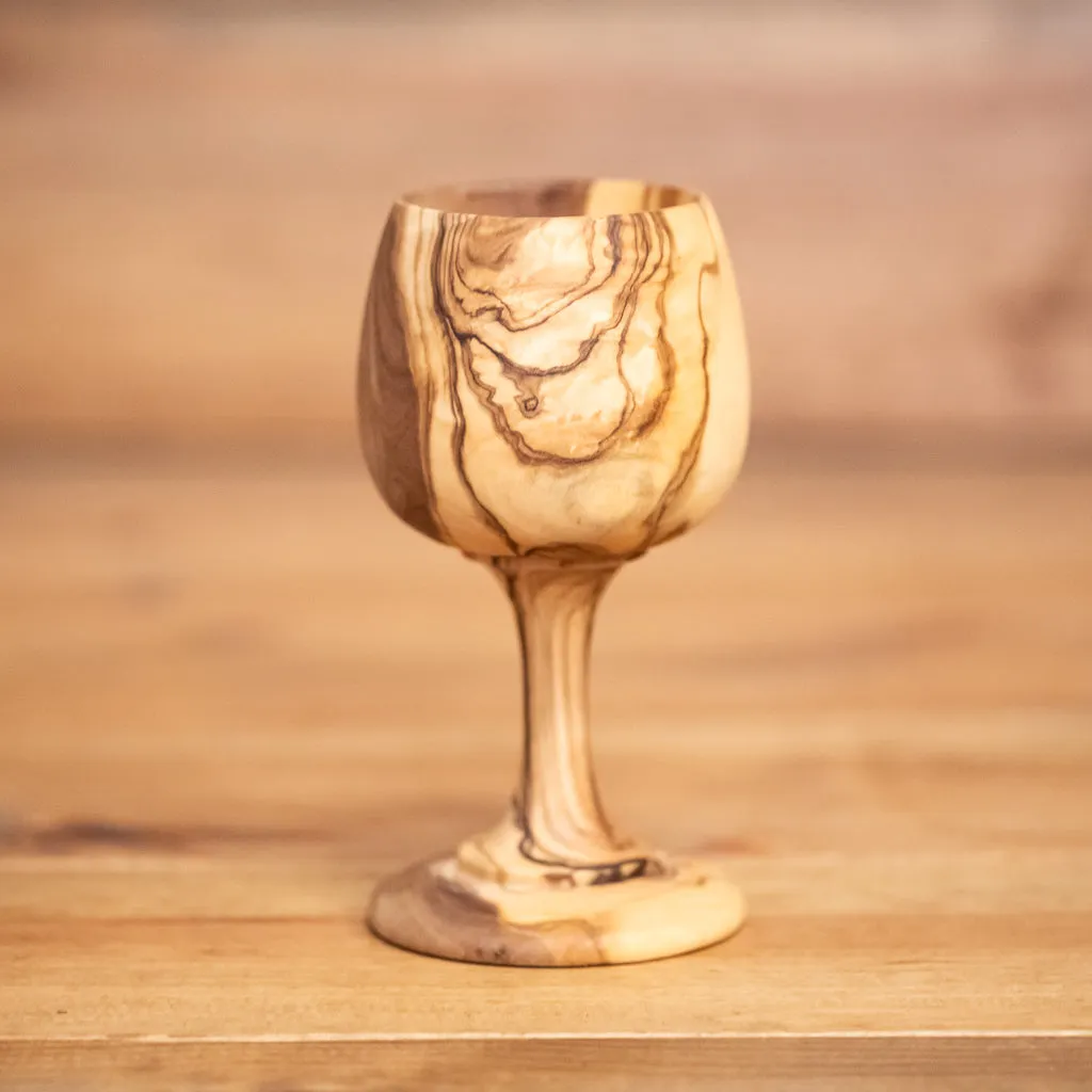 Wooden Cup with stem